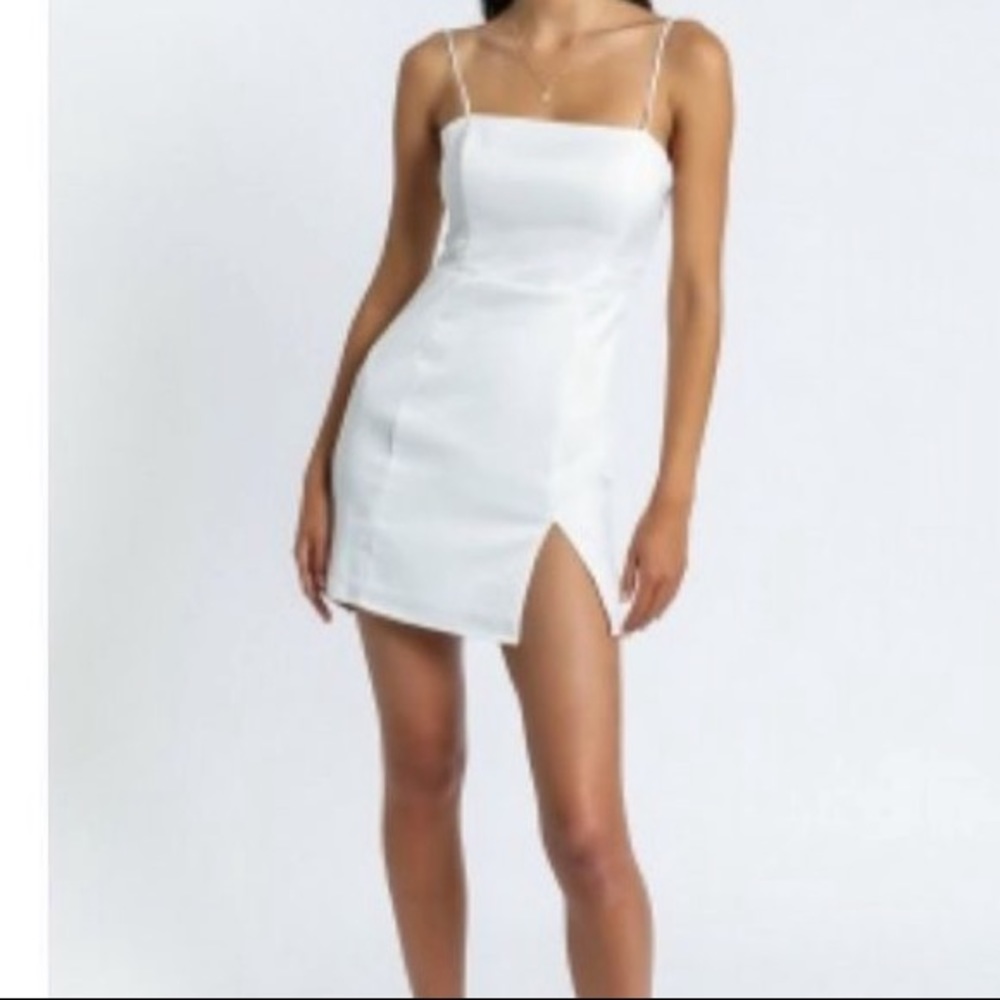 SHOWPO white satin dress
